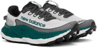 New Balance White & Green Trail More v3 Sneakers