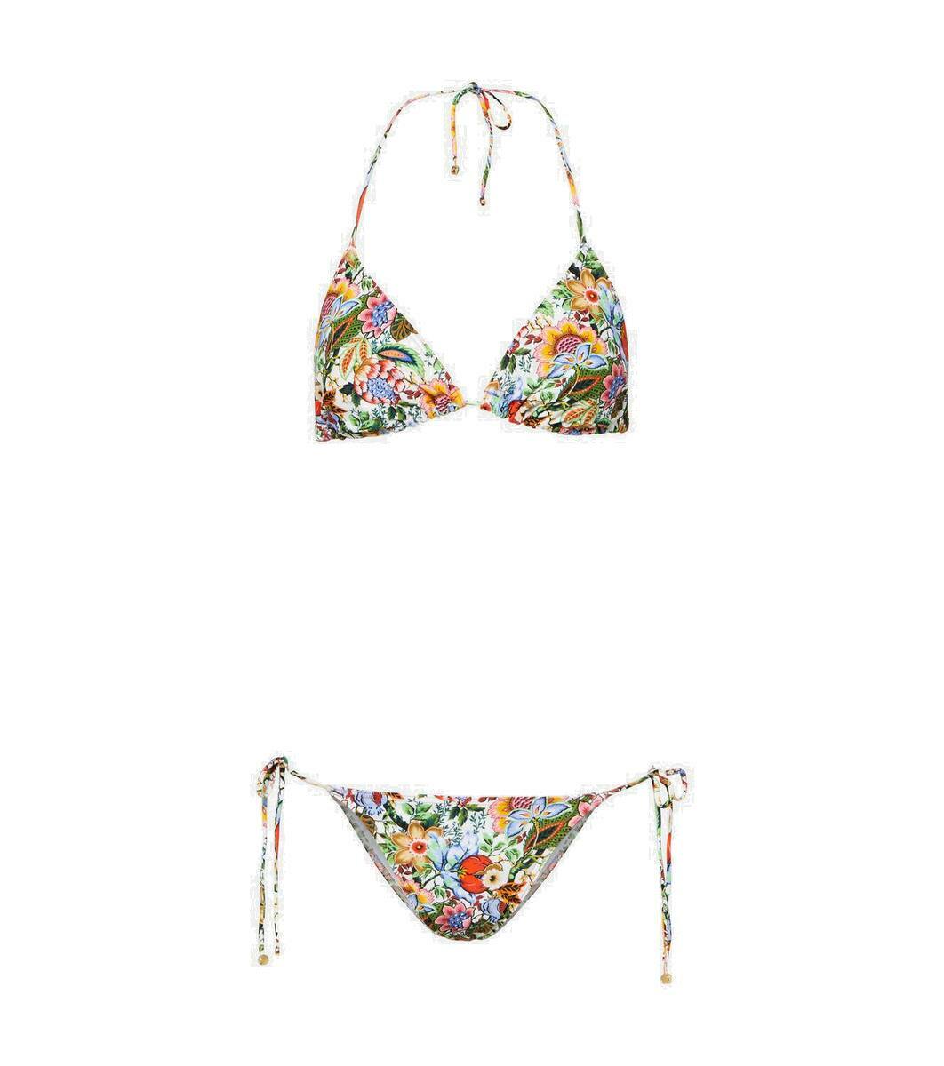 Etro Floral triangle bikini Etro