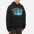 Wooyoungmi Men's Nostalgia Fuzzy Print Hoody in Black