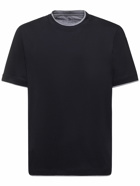 BRUNELLO CUCINELLI - Layered Cotton Jersey Solid T-shirt