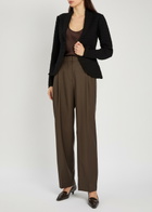 Emporio Armani Textured Close-knit Blazer Black