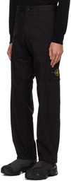 Stone Island Black Paneled Cargo Pants