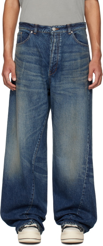 Photo: B1ARCHIVE Blue Wide Leg Jeans