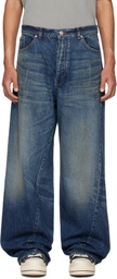 B1ARCHIVE Blue Wide Leg Jeans