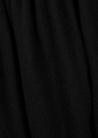 Saint Laurent Women's Black Draped Hooded Wool Mini Dress Size (UK8-10/S), Cape-Effect & High-Neck
