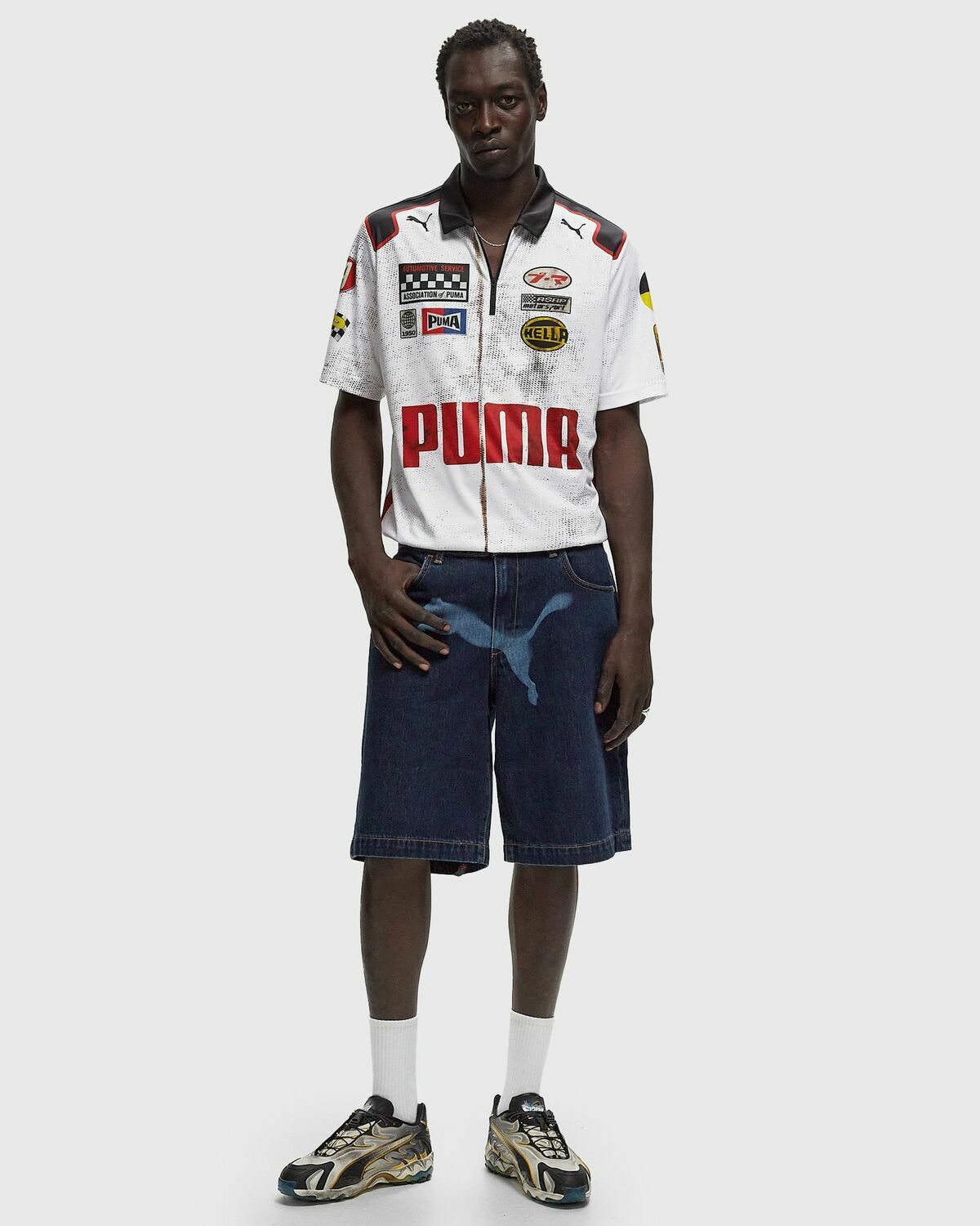 Puma X Asap Rocky Team Zip Polo White Polos Puma