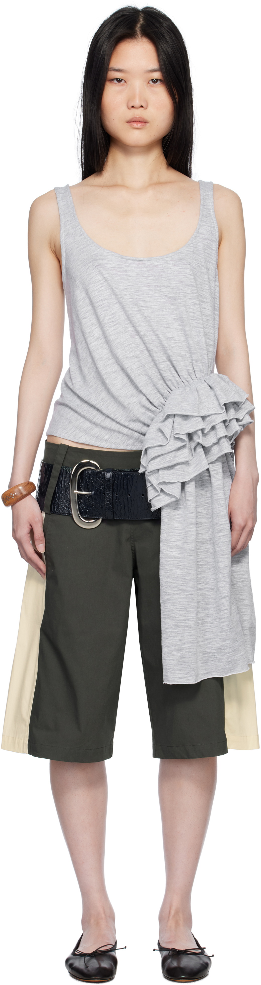 Belle The Label Gray Lucie Tank Top