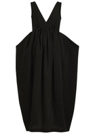 Rohe Sculpted Cotton-blend Poplin Maxi Dress Black