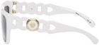 Versace White Medusa Chain Sunglasses