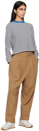 Cordera Black & White Striped Long Sleeve T-Shirt