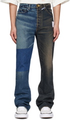 Miharayasuhiro Indigo 2-Toned Jeans