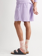 Jungmaven - Garment-Dyed Hemp and Organic Cotton-Blend Jersey Shorts - Purple