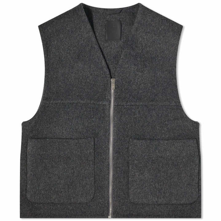 Photo: Givenchy Men's Double Face Wool Vest in Dark Grey