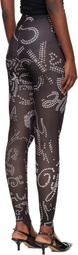 VAQUERA Black Rhinestuds Leggings