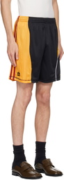 Martine Rose Black & Yellow Collage Football Shorts
