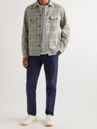 Altea - Dumbo Straight-Leg Cotton-Blend Gabardine Trousers - Blue