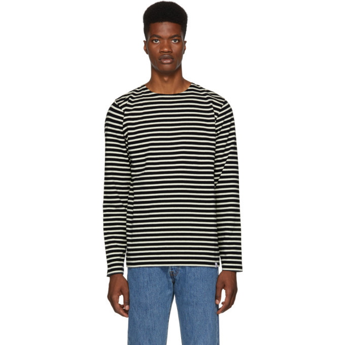 Photo: Norse Projects Navy Gotfred Stripe Classic Sweatshirt