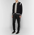 Givenchy - Tapered Logo-Jacquard Fleece-Lined Tech-Jersey Sweatpants - Men - Black