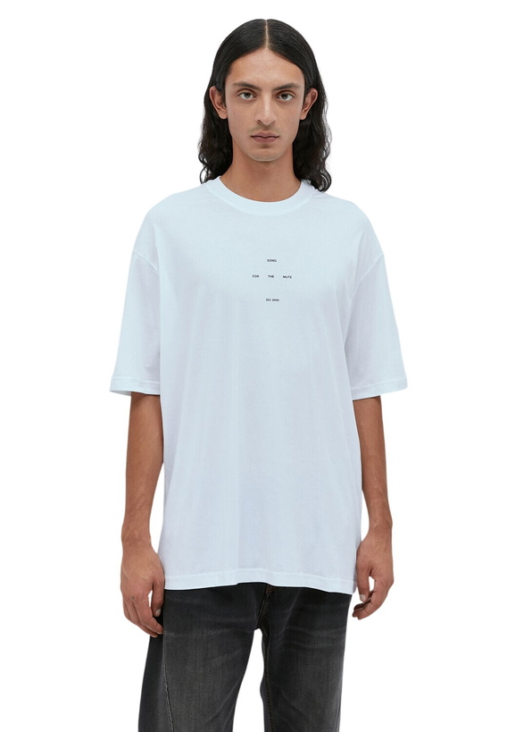 Photo: Song for the Mute Oversized Logo Print T-Shirt