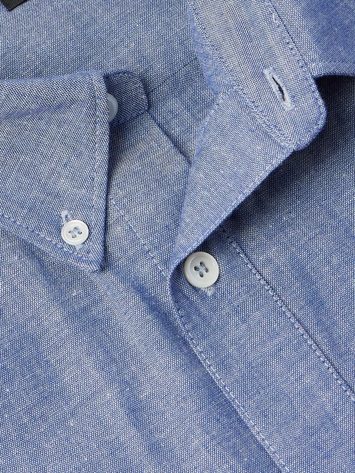 A.P.C. - Edouard Brodé Cotton-Chambray Shirt - Blue