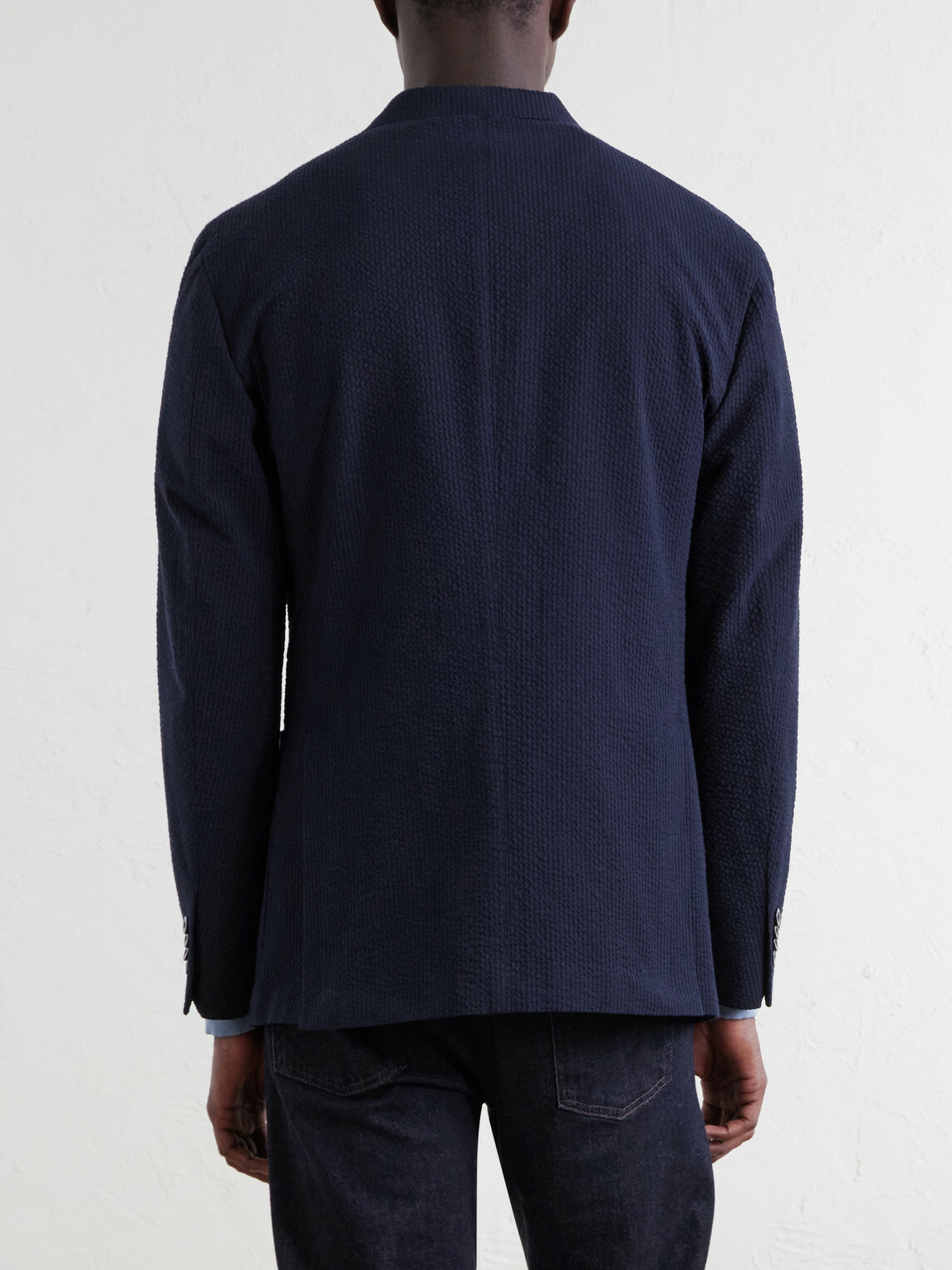 Boglioli - Cotton-Seersucker Blazer - Blue