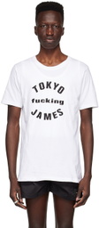 Tokyo James White Cotton T-Shirt
