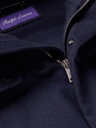 Ralph Lauren Purple label - Quilted Wool-Blend Flannel Hooded Down Jacket - Blue