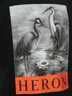 HERON PRESTON Heron Print Cotton Jersey T-shirt