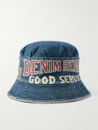 KAPITAL - Laundry Printed Denim Bucket Hat