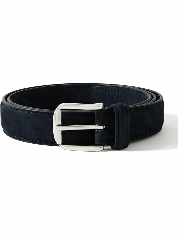 Photo: Kingsman - 3cm Nubuck Belt - Blue
