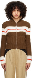 Kijun Brown Line Cardigan