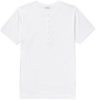 Sunspel - Cotton-Jersey Henley T-Shirt - White