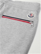 Moncler - Logo-Appliquéd Cotton-Jersey Sweatpants - Gray