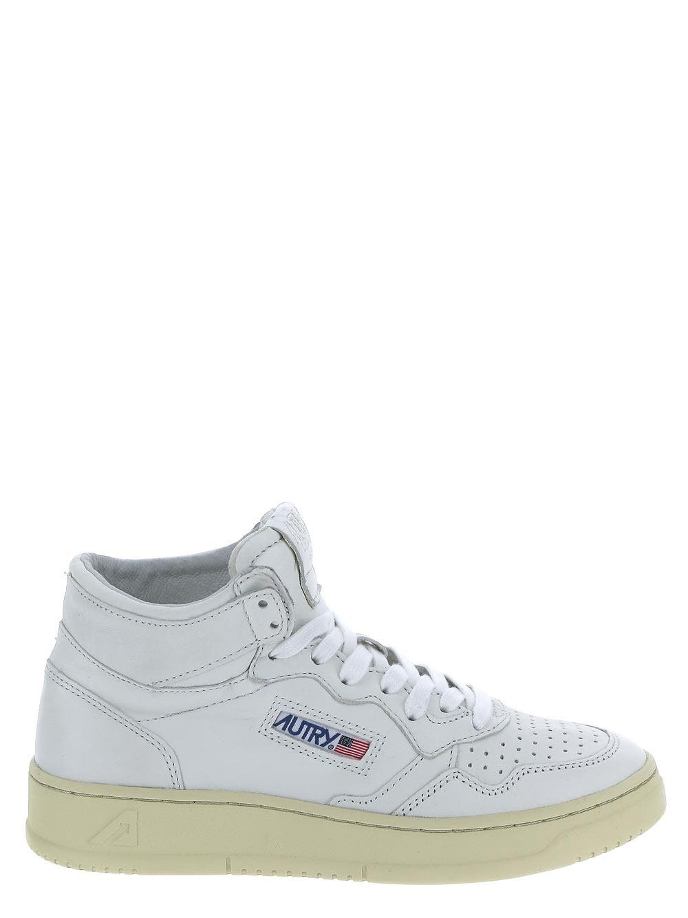 Autry White Brown Low Top Sneakers main image 1