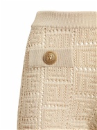 BALMAIN - Monogram Viscose Knit Shorts