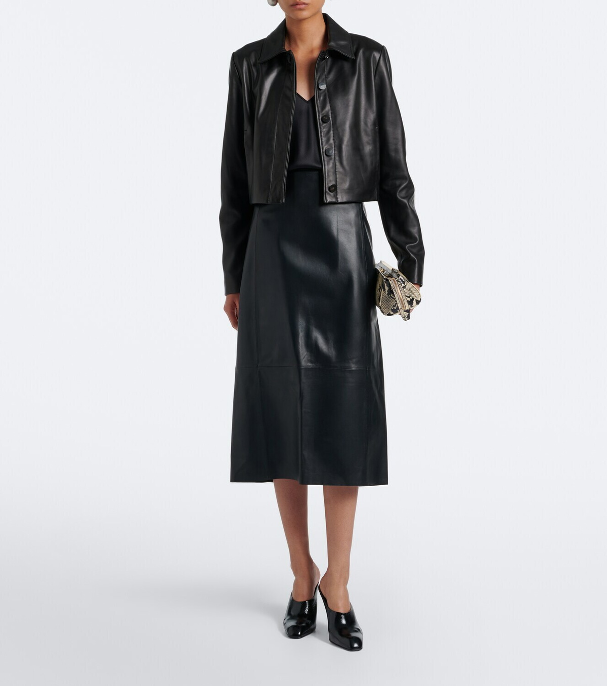 Vince Cropped leather jacket