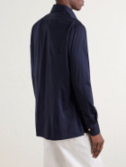 Kiton - Cotton-Jersey Shirt - Blue