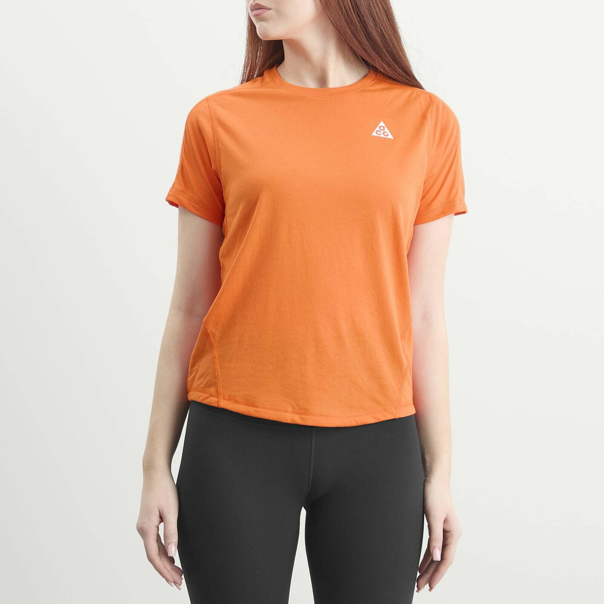 Nike Women's ACG Trail Short Sleeve T-Shirt in Safety Orange
