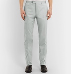 Canali - Light-Grey Kei Slim-Fit Tapered Stretch-Cotton Twill Suit Trousers - Gray