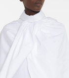 The Row - Aleida cotton cape shirt