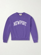 Remi Relief - Newport Printed Cotton-Jersey Sweatshirt - Purple