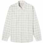 mfpen Men's Exact Shirt in Grey Check Seersucker