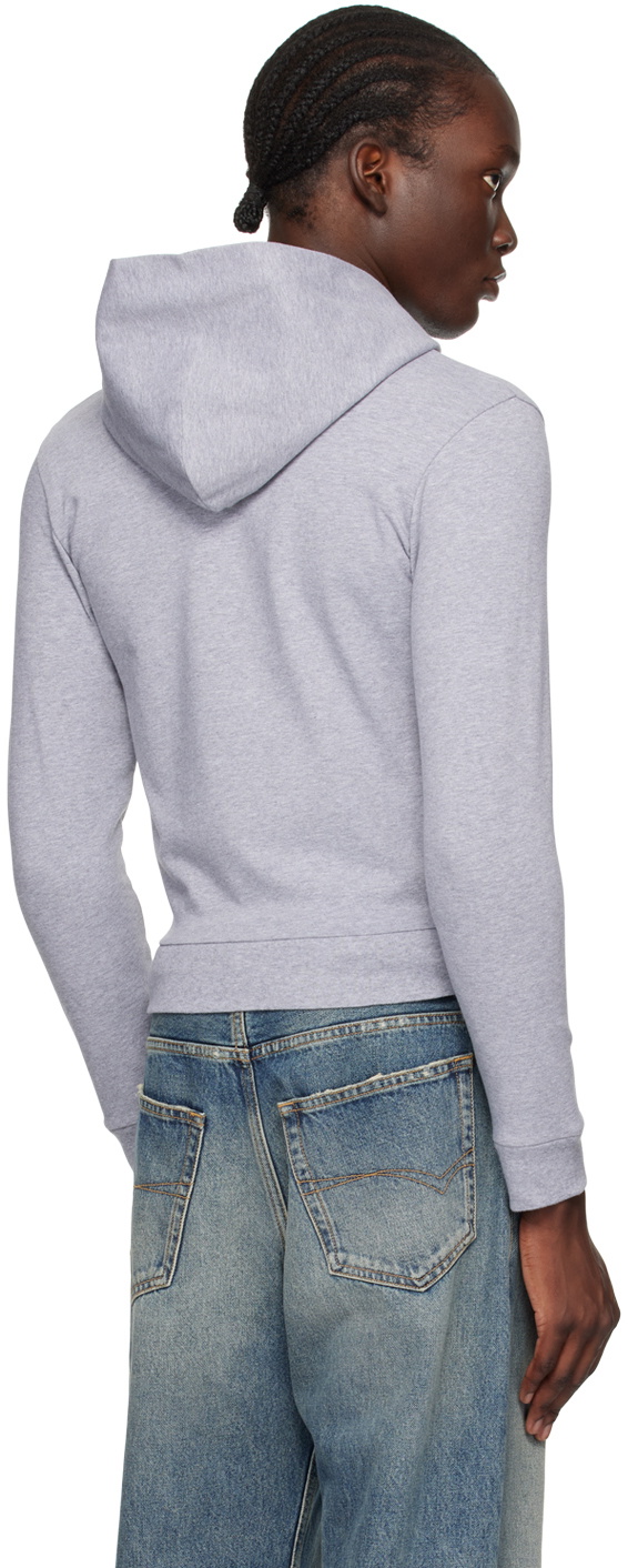 Slim fit grey hoodie hotsell