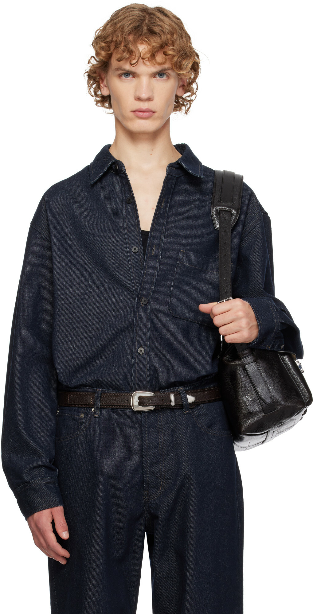 LE17SEPTEMBRE Blue Denim Overshirt