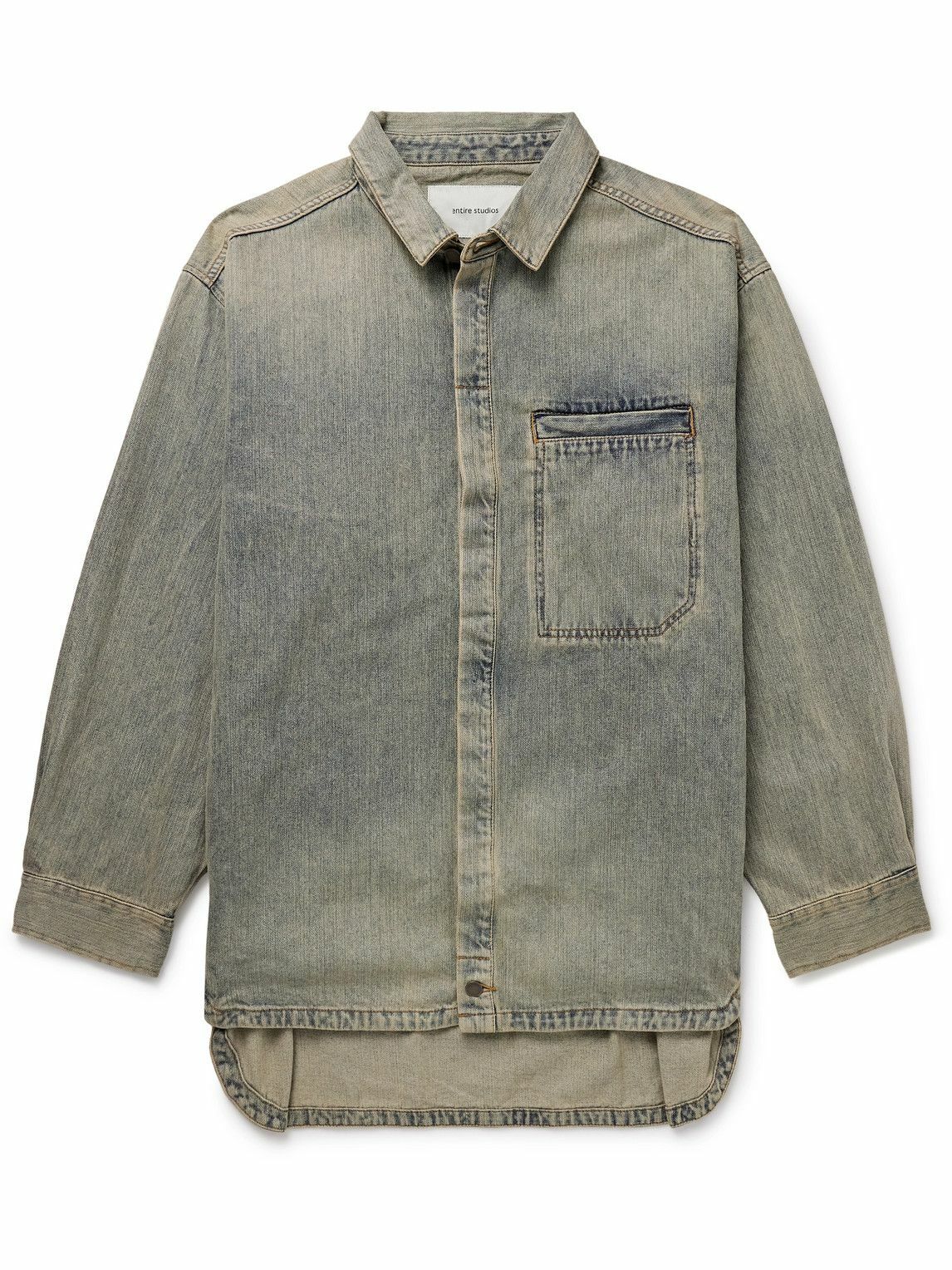 Entire Studios - Herculean Oversized Selvedge Denim Shirt - Blue