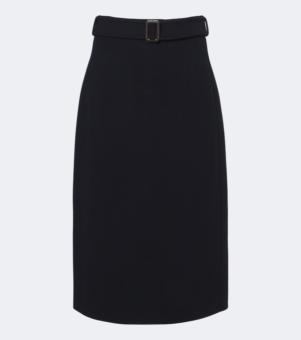 'S Max Mara Belted virgin wool midi skirt