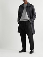 Zegna - Straight-Leg Pleated Denim Trousers - Black