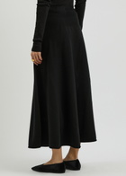 Extreme Cashmere N°388 Ease Cashmere-blend Midi Skirt - Black - One Size