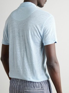 Orlebar Brown - Sebastian Linen-Jersey Polo Shirt - Blue