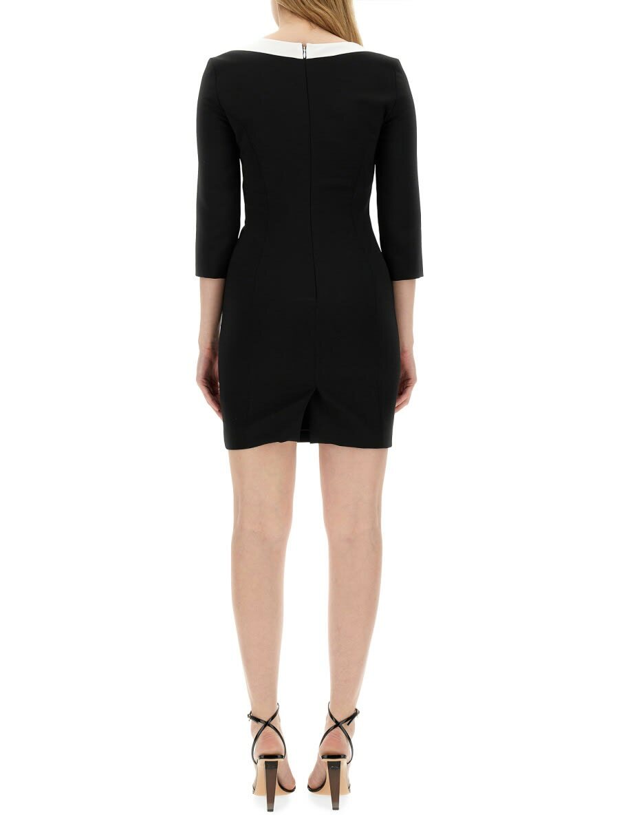 【送料&関税込】Moschino Crepe House Symbols Dress !? Moschino Crepe House Symbols Dress !? Moschino